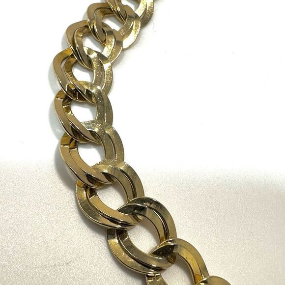 Gold tone link necklace - Picture 6 of 8
